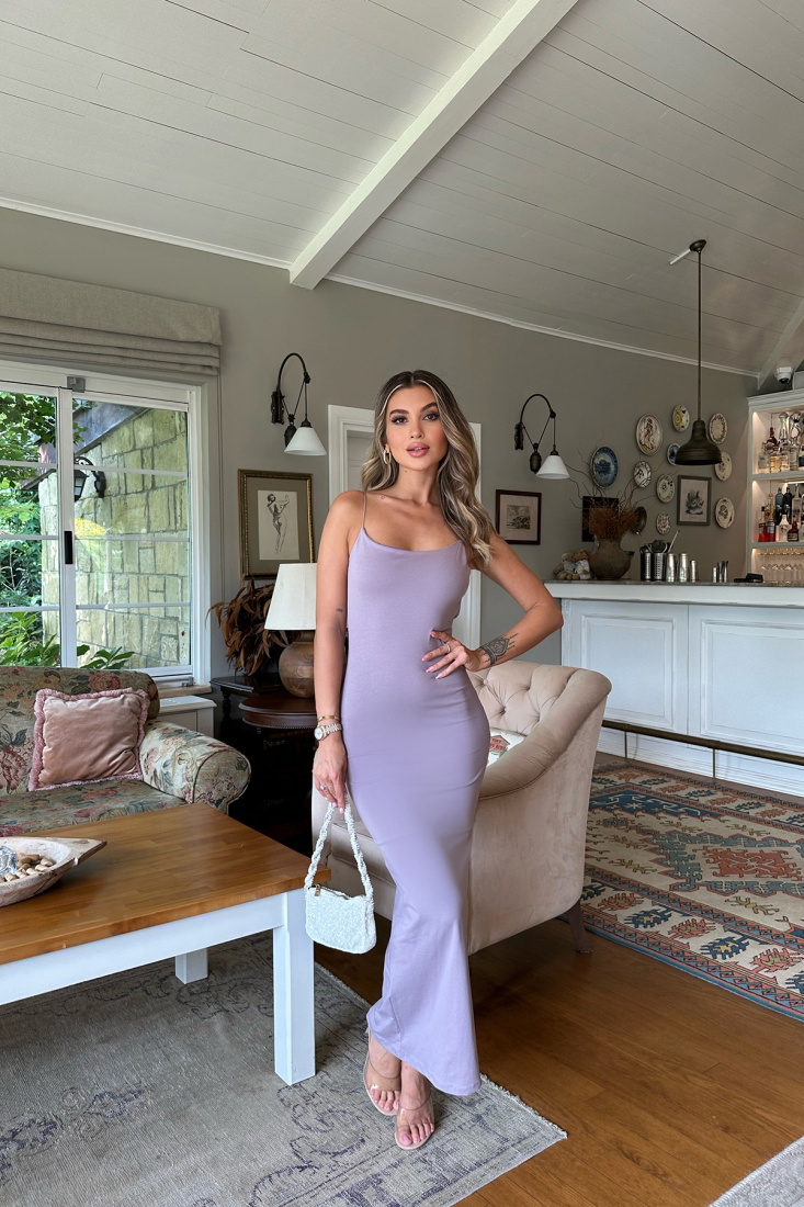 İp Askılı Sırt Detay Elbise ATE8036 - EYYO