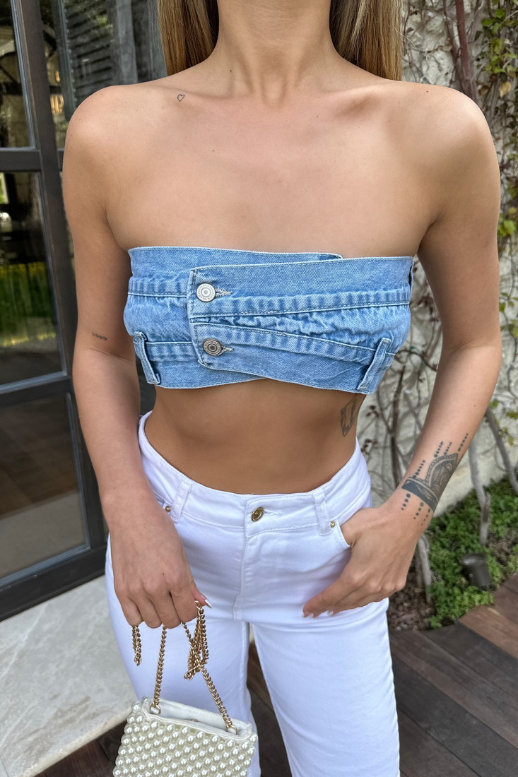 Jean Crop Top AATE6213 - EYYO