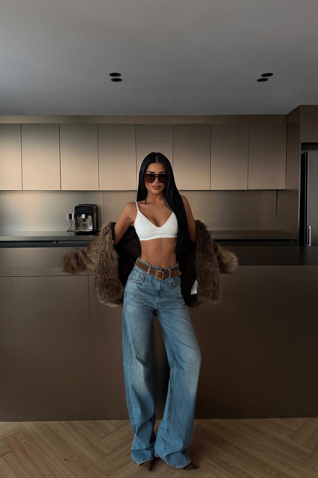 Yüksek Bel Jean Pantolon ATE-4525 