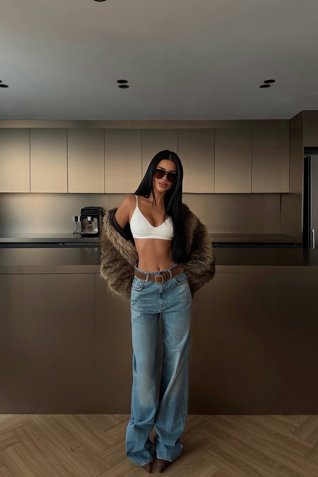 Yüksek Bel Jean Pantolon ATE-4525 - 3