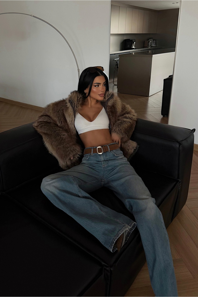 Yüksek Bel Jean Pantolon ATE-4525 - 2