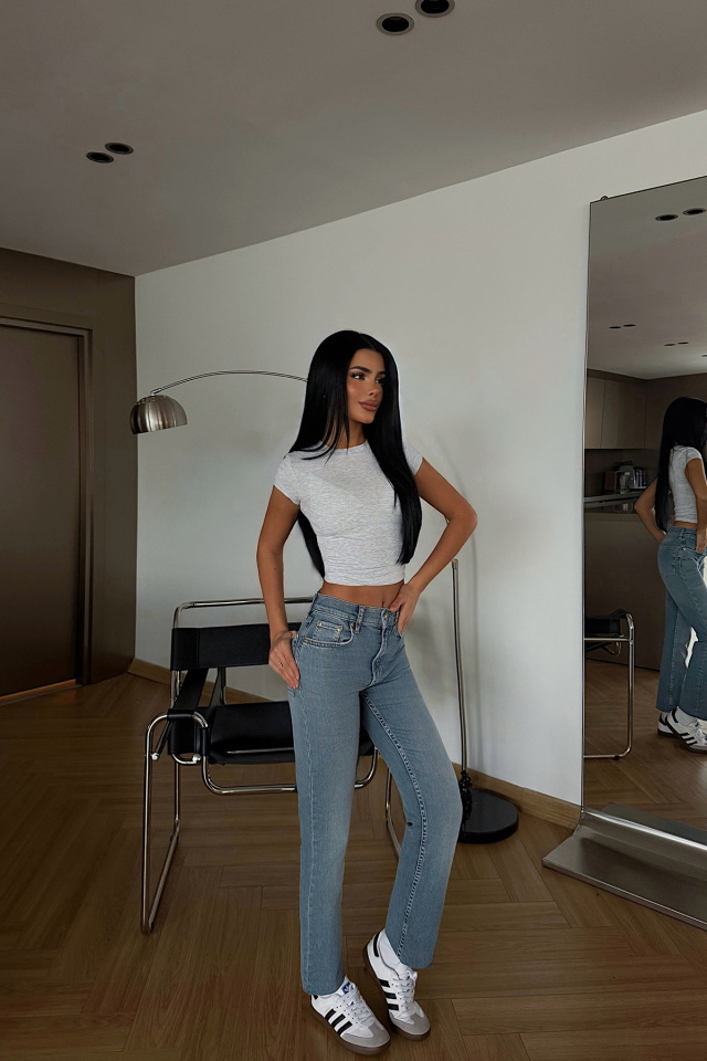 Yüksek Bel Jean Pantolon ATE-4531 - 2