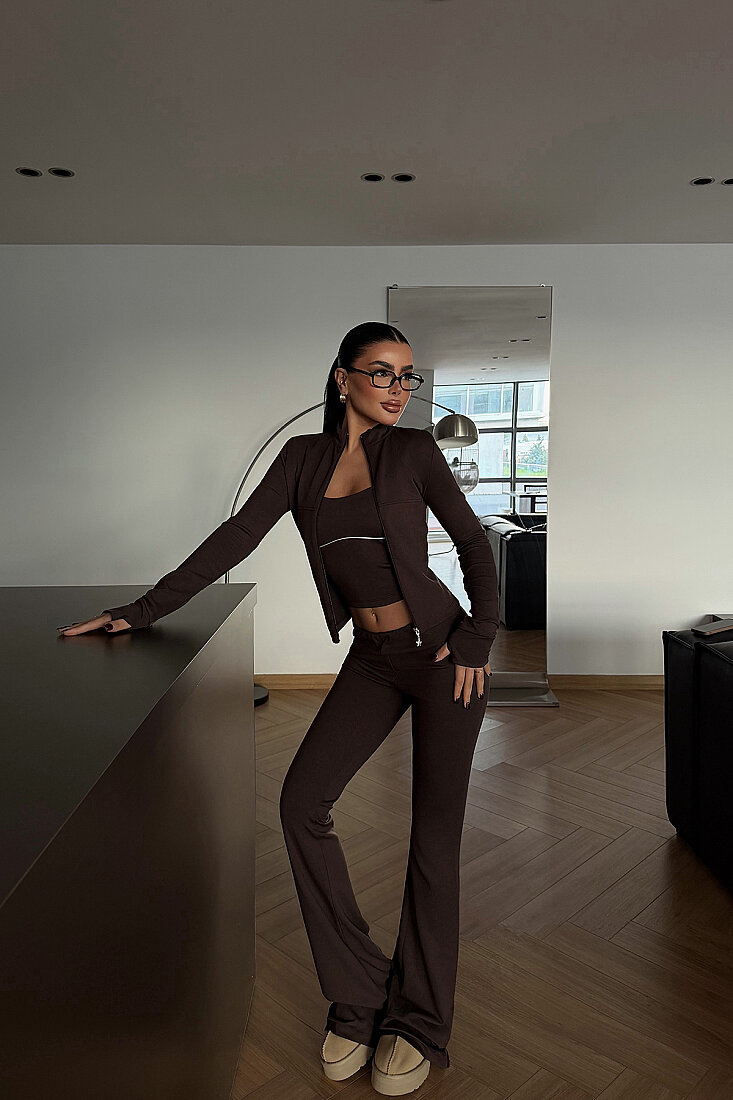 Kahverengi 6'lı Yoga Set (1)