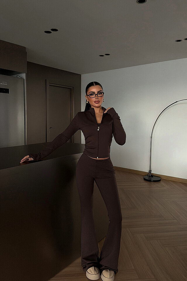 Kahverengi 5'lı Yoga Set