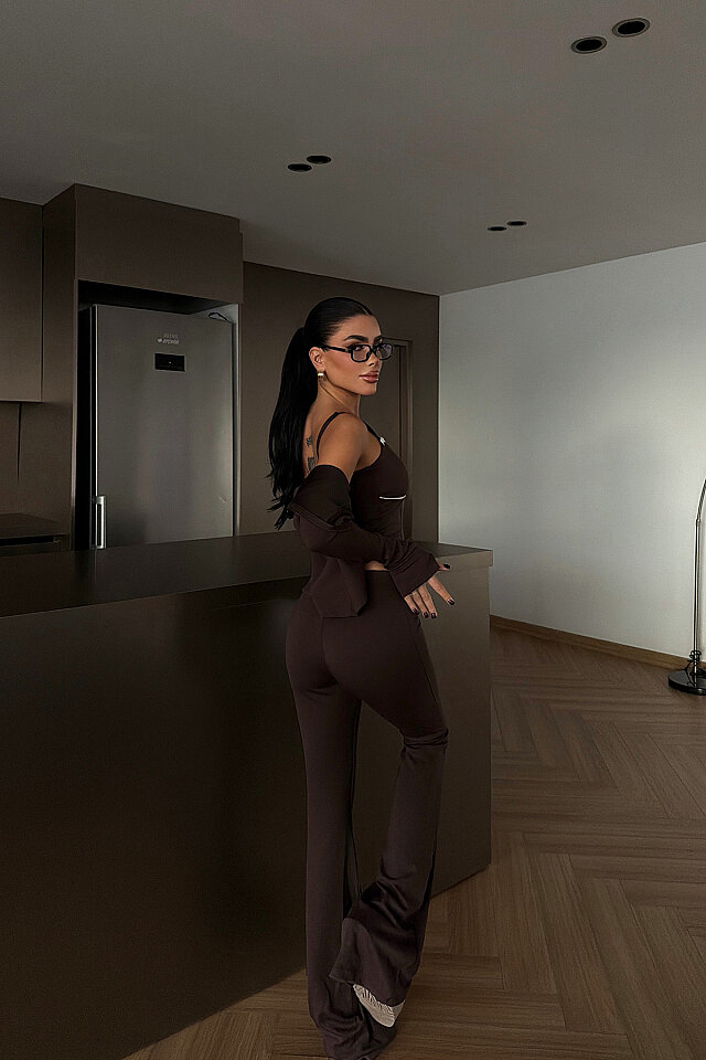 Kahverengi 5'lı Yoga Set