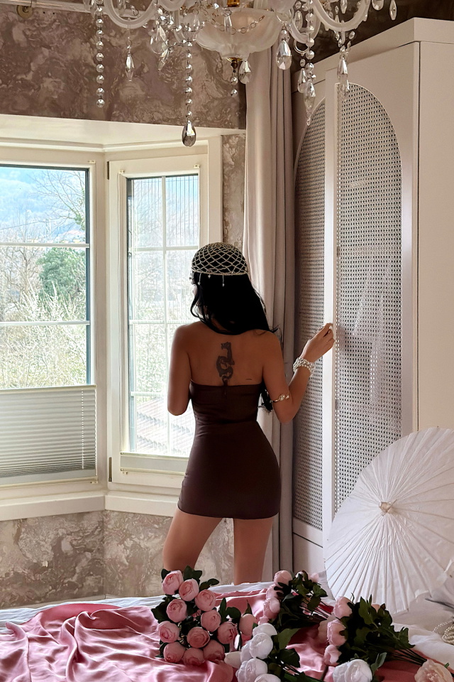 Kahverengi Cilimu Elbise ATE-4831 - 5