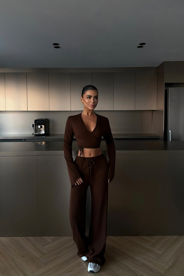 Kahverengi Lucienne Triko Takım ATE-4633 