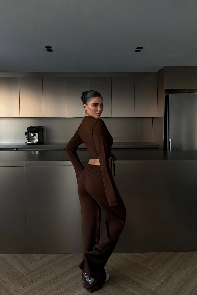 Kahverengi Lucienne Triko Takım ATE-4633 - 4