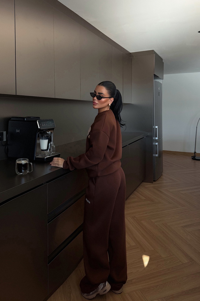 Kahverengi Easport Eşofman Takımı ATE-3889 - 4