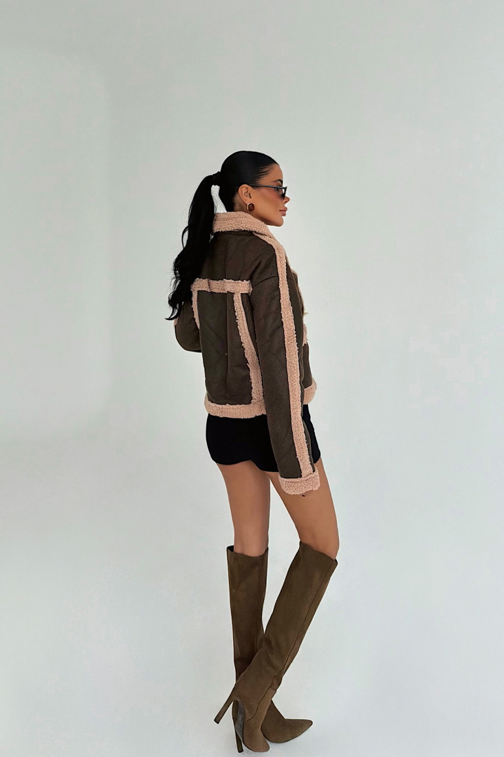 Kahverengi Nimphia Ceket ATE-3793 - EYYO