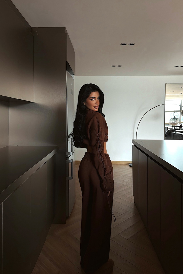 Kahverengi Masego Eşofman Takımı ATE-4093 - 5