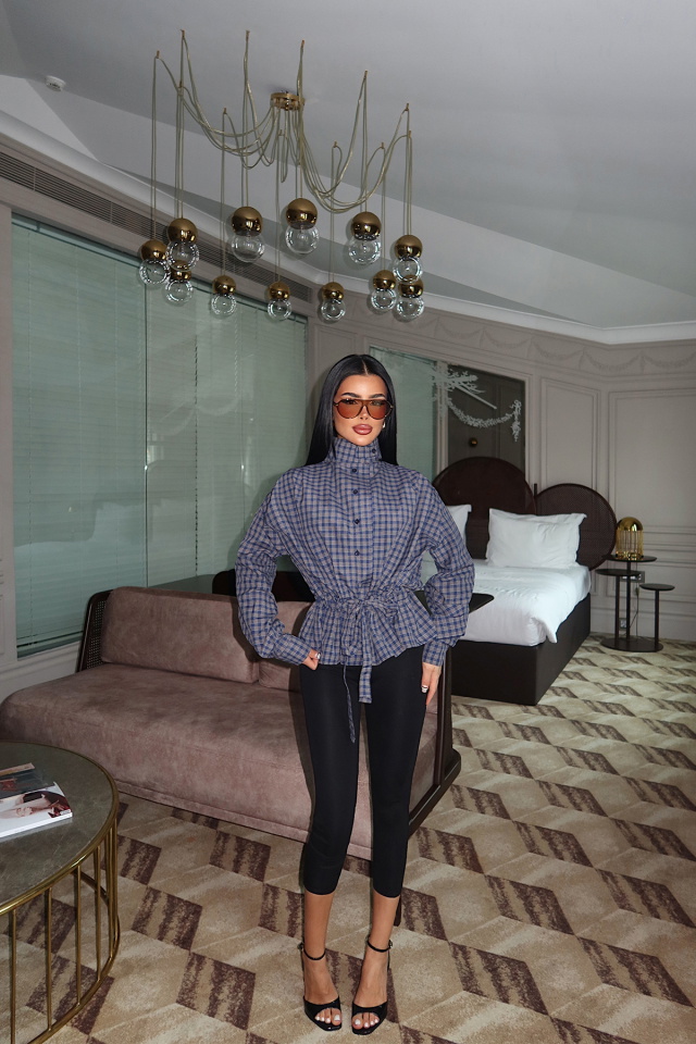 Kahverengi Düğme Detay Gömlek ATE-5047 - 3