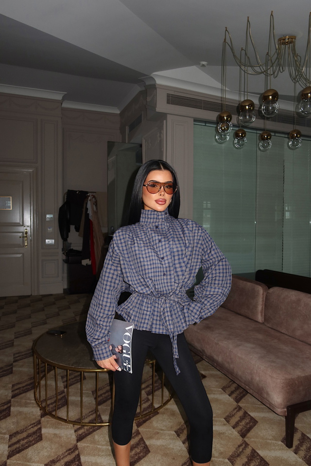 Kahverengi Düğme Detay Gömlek ATE-5047 - 4