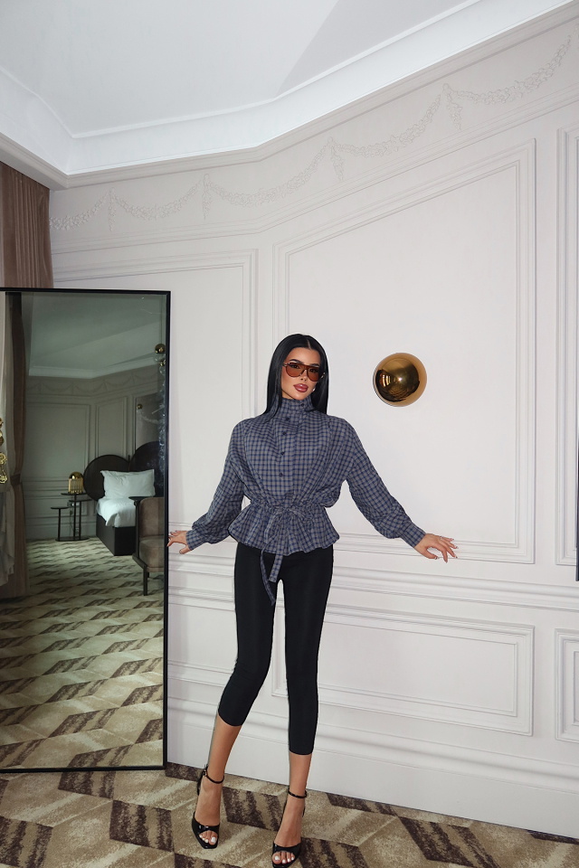 Kahverengi Düğme Detay Gömlek ATE-5047 - 5