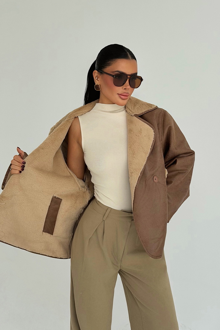 Kahverengi Soraya Ceket ATE-3772 - EYYO