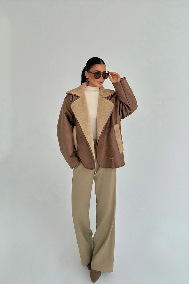 Kahverengi Soraya Ceket ATE-3772 - 1