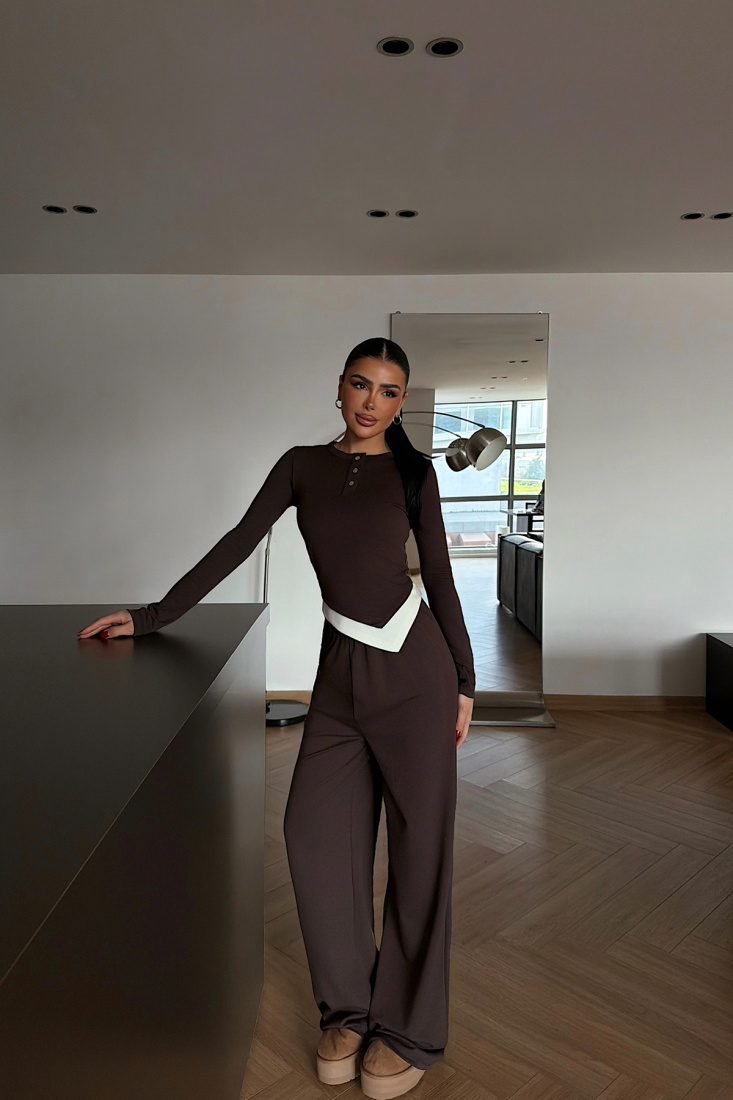 Kahverengi Lobster Takım ATE-4240 - EYYO