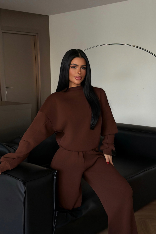 Kahverengi Valenty Eşofman Takımı ATE-4160 