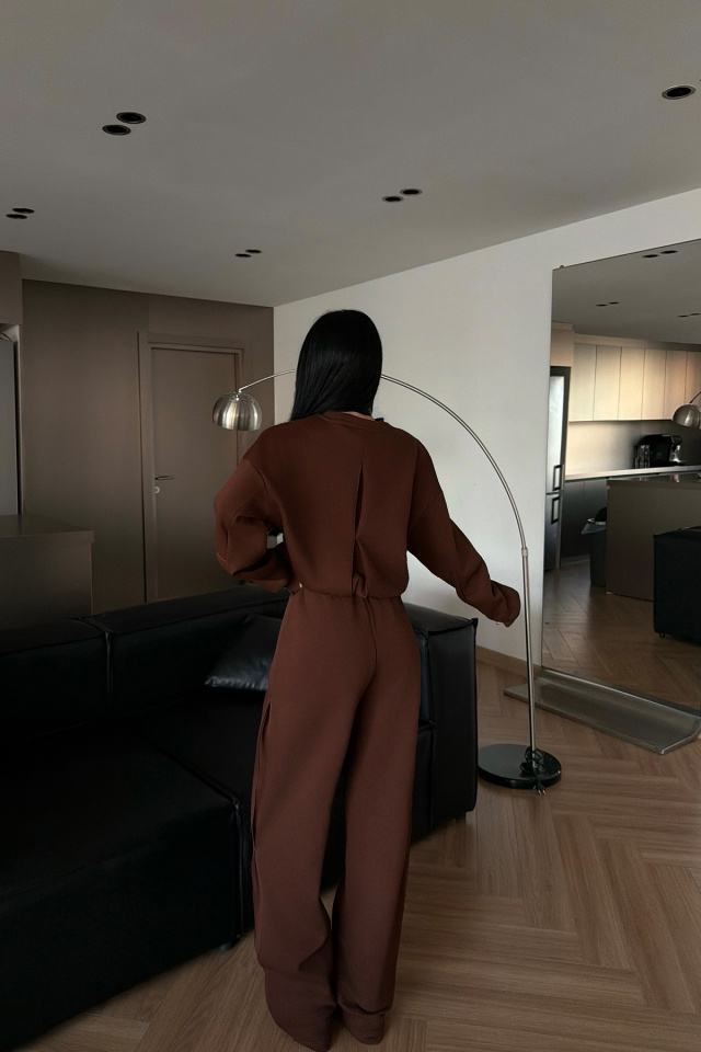 Kahverengi Valenty Eşofman Takımı ATE-4160 - 4