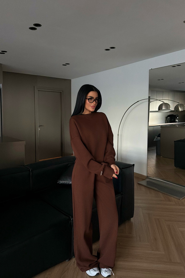 Kahverengi Manifest Eşofman Takımı ATE-4167 - EYYO