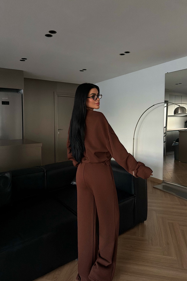 Kahverengi Manifest Eşofman Takımı ATE-4167 - 4