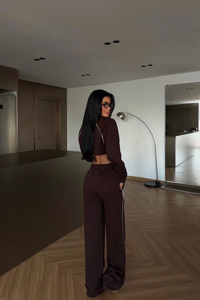 Kahverengi Breathe Eşofman Takımı ATE-3844 - 4