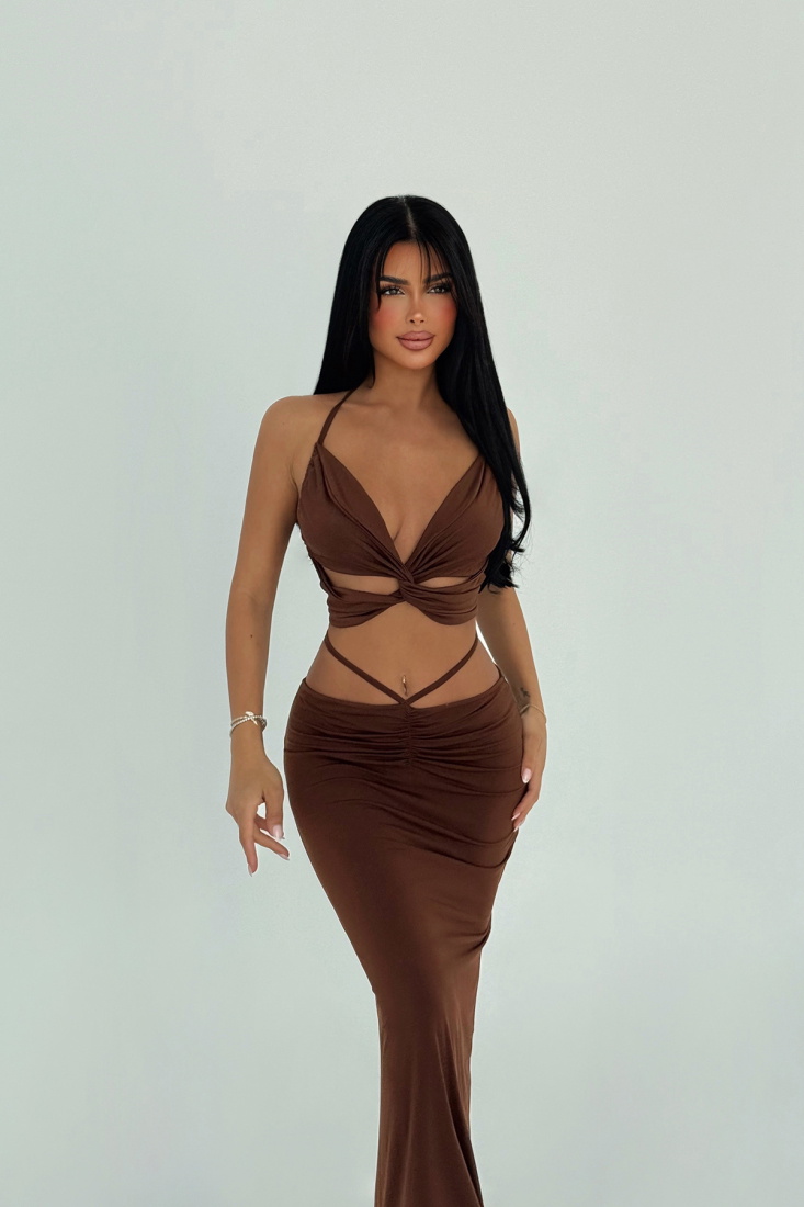 Kahverengi Bianqa Takım ATE-1514 - EYYO