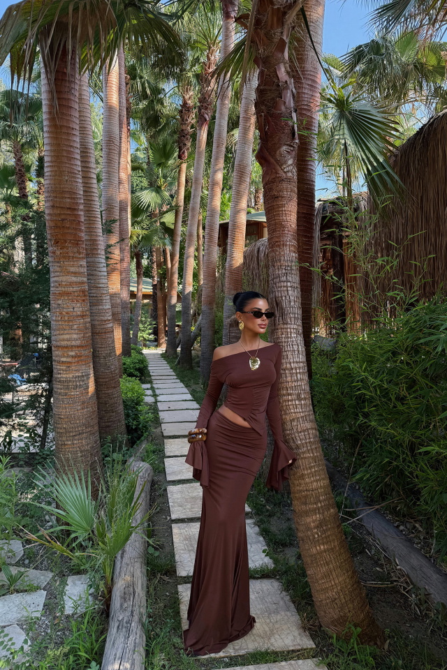 Kahverengi Darcey Takım ATE-2951 - 4