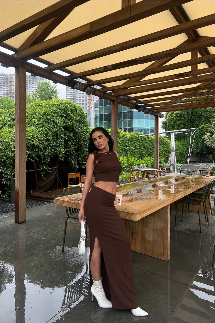 Kahverengi Etekli Takım ATE6872 - EYYO