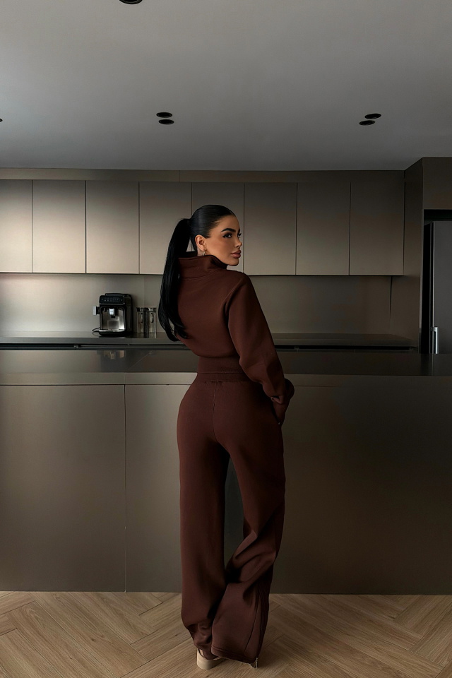 Kahverengi Belleza Eşofman Takımı ATE-4297 - 4