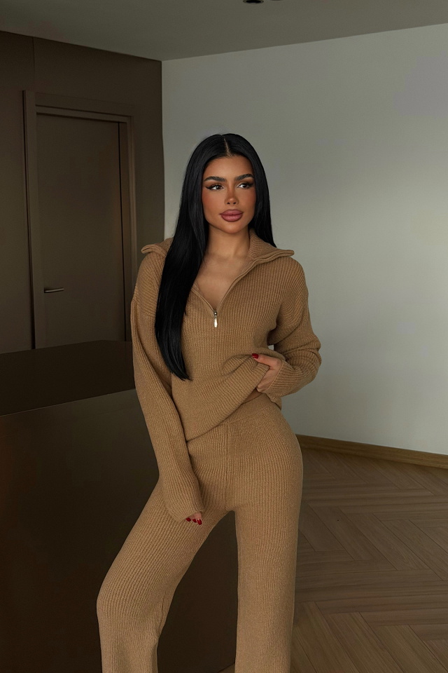 Kahverengi Nalani Triko Takım ATE-4265 - 2