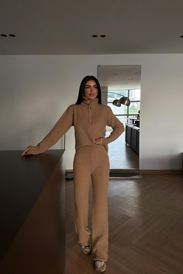 Kahverengi Nalani Triko Takım ATE-4265 - 3