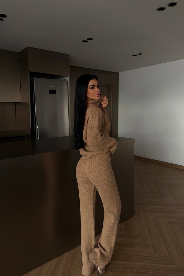 Kahverengi Nalani Triko Takım ATE-4265 - 4