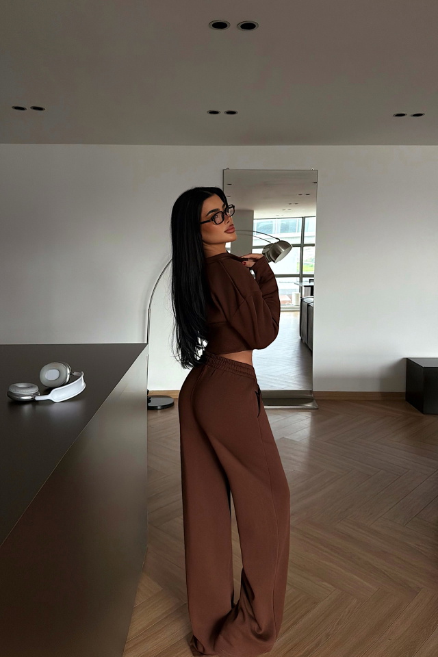 Kahverengi Doutzen Eşofman Takımı ATE-4135 - 4