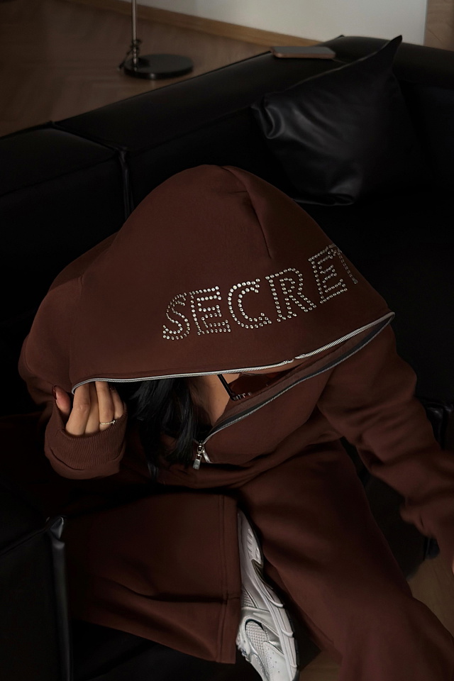 Kahverengi Slayer eşofman takımı ATE-4155 - 4