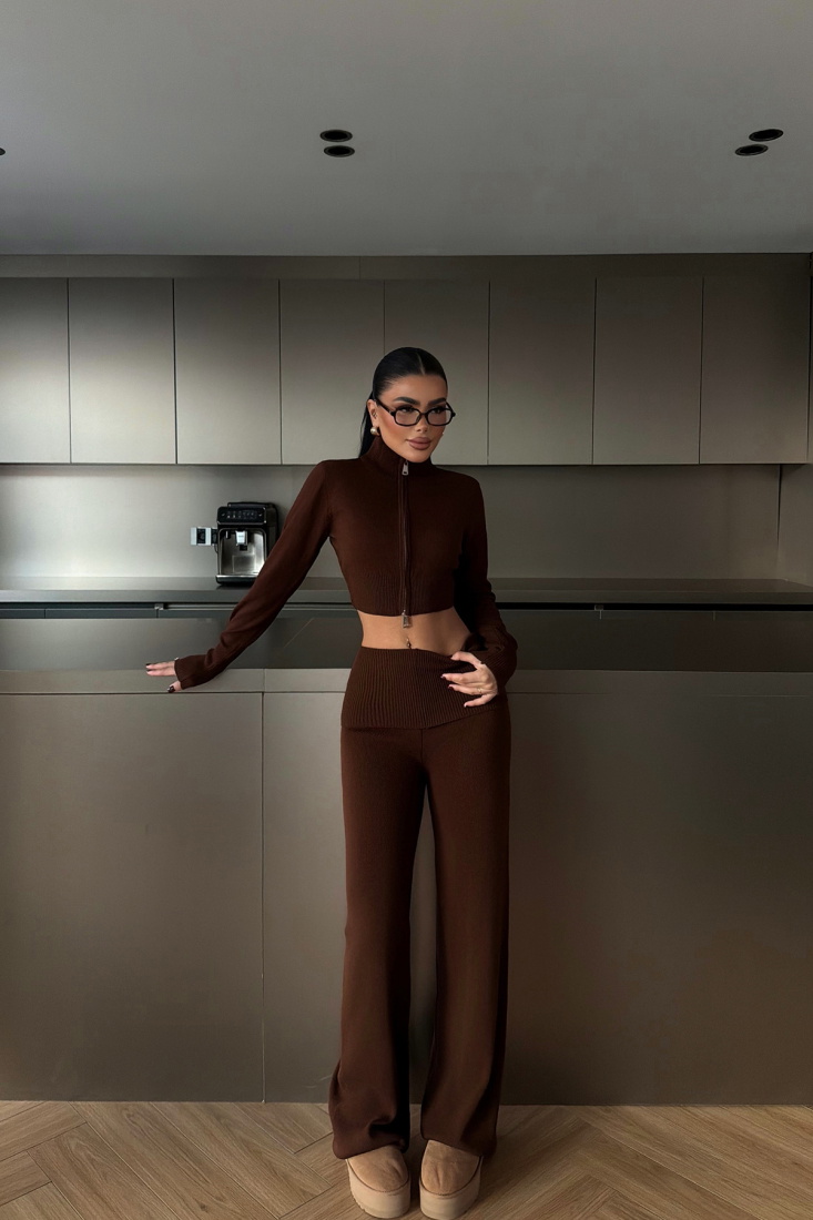 Kahverengi Zenxy takım ATE-4148 - EYYO