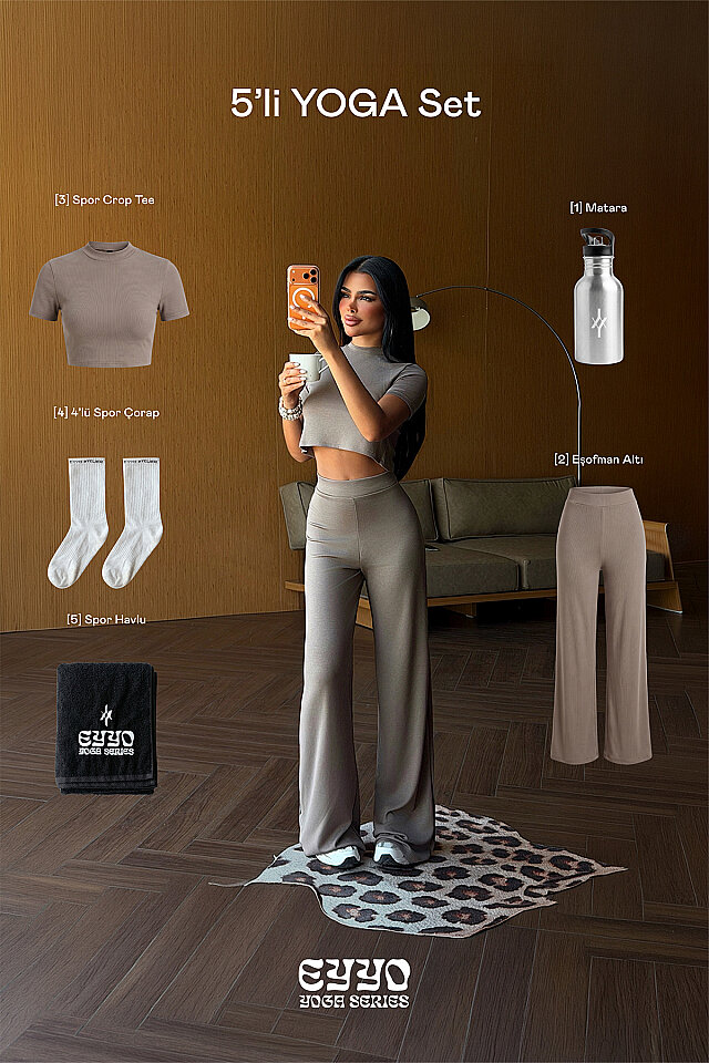 Kahverengi Finite 5'li Yoga Set - 