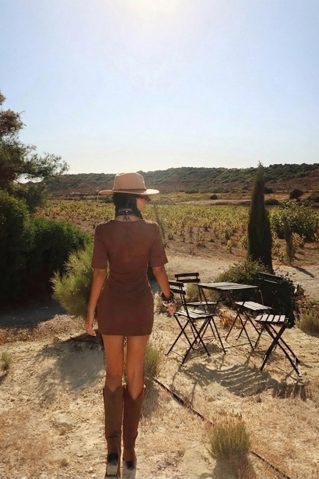 Kahverengi Chriselda Elbise ATE-2023 - 2