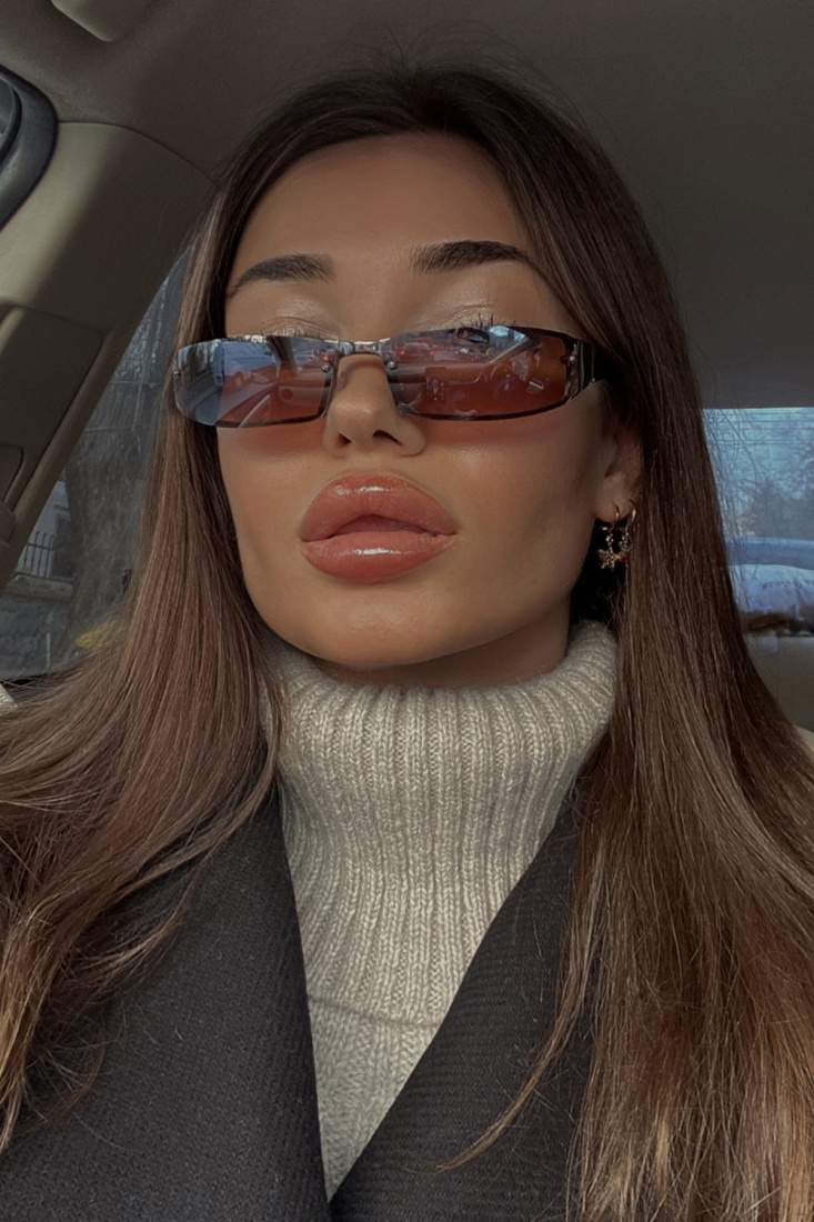 Kahverengi İnce Çerçeveli Gözlük ATE3327 - EYYO