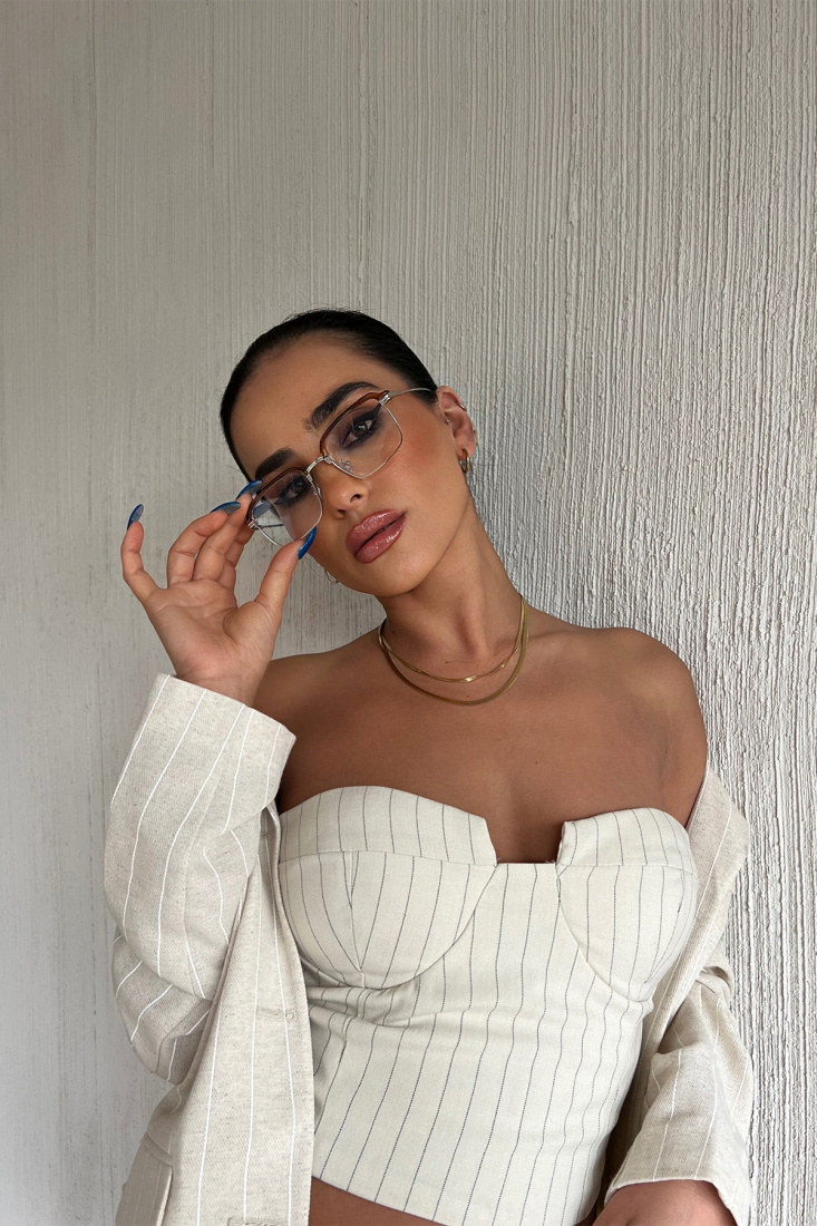 Kahverengi İnce Çerçeveli Gözlük ATE6721 - EYYO