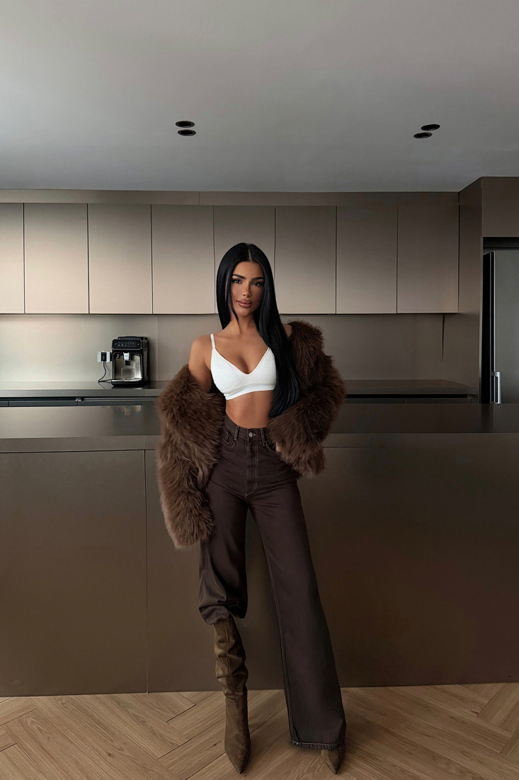 Kahverengi Jean Pantolon ATE-4674 - EYYO