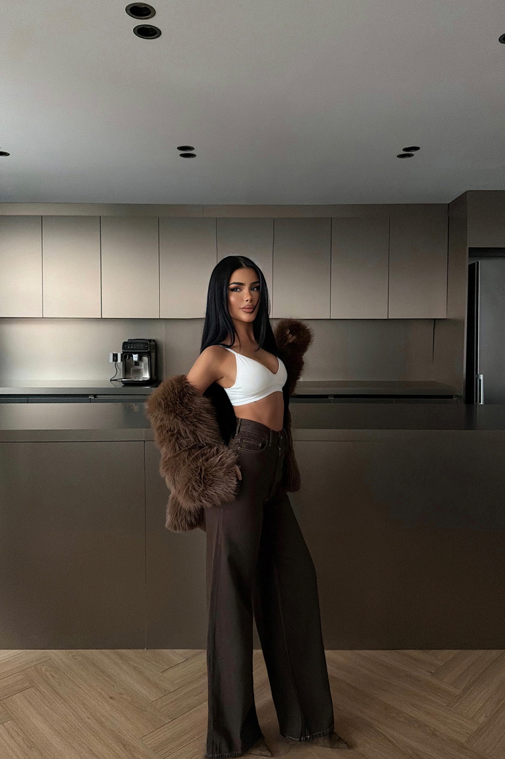 Kahverengi Jean Pantolon ATE-4674 - EYYO