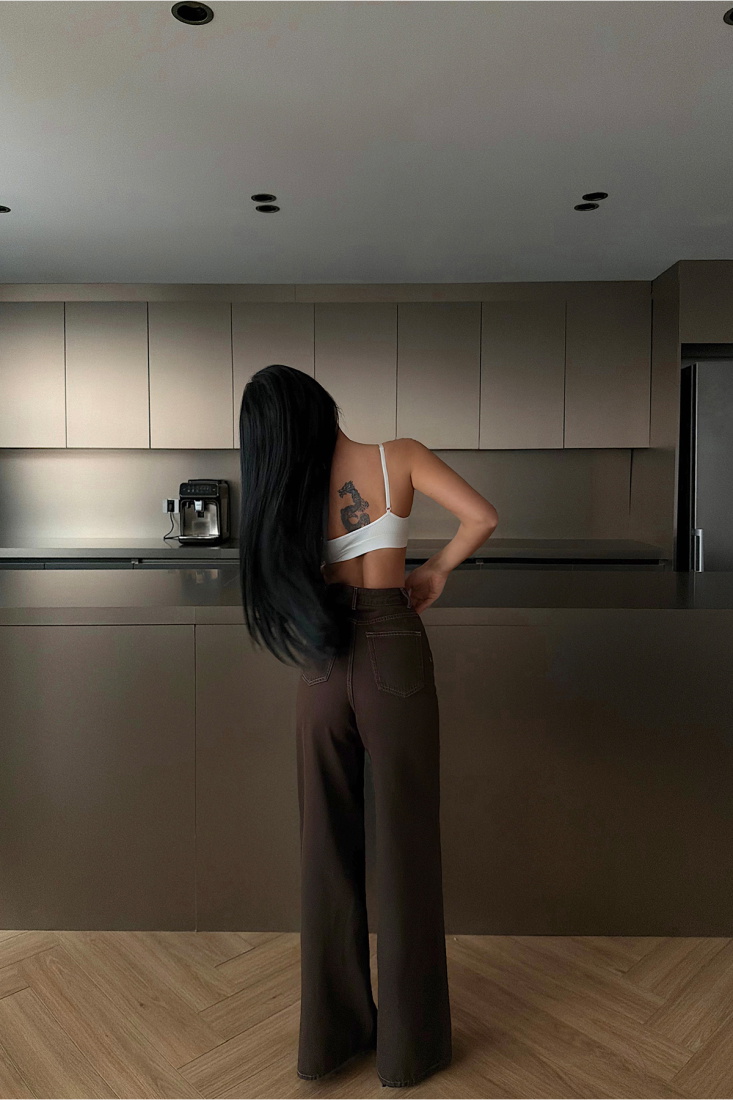 Kahverengi Jean Pantolon ATE-4674 - EYYO