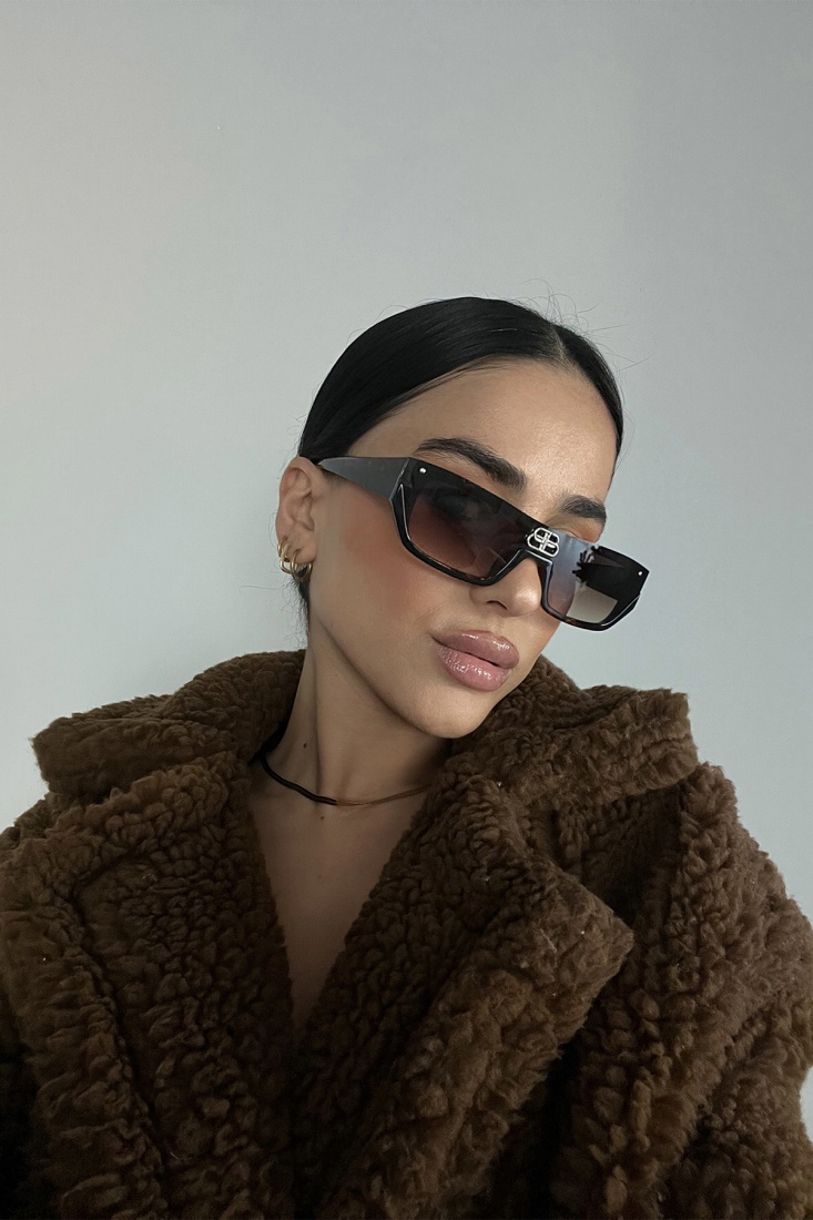 Kahverengi Kalın Çerçeveli Leopar Gözlük ATE3328 - EYYO