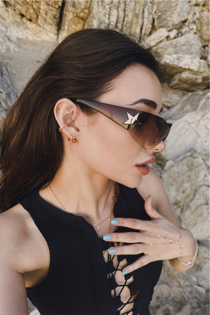 Kahverengi Kalın Çerçeveli Gözlük ATE4928 - EYYO