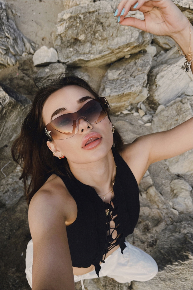 Kahverengi Kalın Çerçeveli Gözlük ATE4928 - EYYO