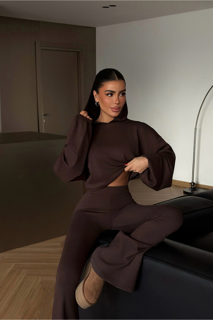 Kahverengi Kerrie Eşofman Takım ATE-4140 - EYYO