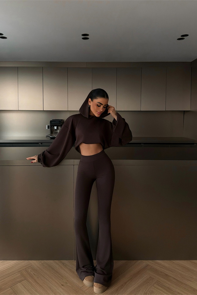 Kahverengi Kerrie Eşofman Takım ATE-4140 - 3