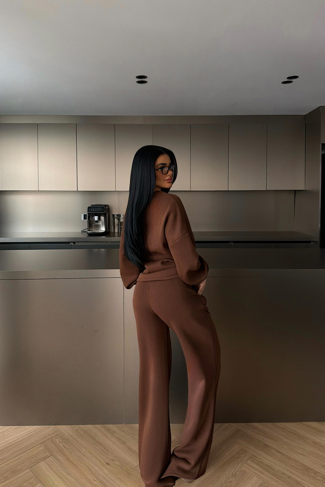 Kahverengi Luzzy Eşofman Takımı ATE-4108 - 4