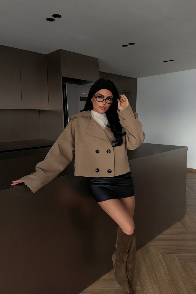 Kahverengi Klarris Trençkot ATE-4200 - 3